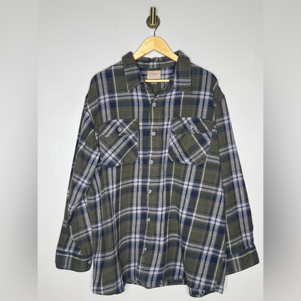 C.E. Schmidt‎ Workwear Flannel Shirt Jacket Plaid Shacket XL